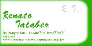renato talaber business card